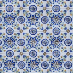Pamono Handmade Ceramic Tiles attributed to Devres, France, 1960s><noscript><img width=