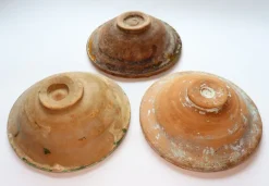 Pamono Handmade Clay Bowl Pottery Bowl Plate, 1930s, Set of 3><noscript><img width=