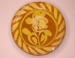 Pamono Handmade Clay Bowl Pottery Bowl Plate, 1930s, Set of 3><noscript><img width=