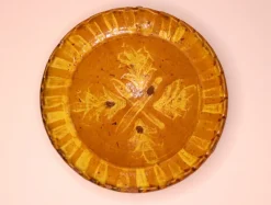 Pamono Handmade Clay Bowl Pottery Bowl Plate, 1930s, Set of 3><noscript><img width=