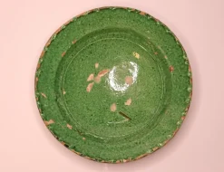 Pamono Handmade Clay Bowl Pottery Bowl Plate, 1930s, Set of 3><noscript><img width=