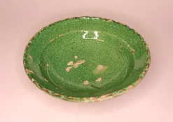 Pamono Handmade Clay Bowl Pottery Bowl Plate, 1930s, Set of 3><noscript><img width=