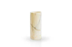 Hot Pamono Handmade Cylindrical Paonazzo Marble Vase by Fiam