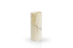 Hot Pamono Handmade Cylindrical Paonazzo Marble Vase by Fiam