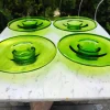 Pamono Handmade Glass Candleholders from Maria Vinka, 1990s, Set of 4