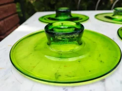 Pamono Handmade Glass Candleholders from Maria Vinka, 1990s, Set of 4