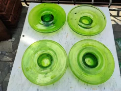 Pamono Handmade Glass Candleholders from Maria Vinka, 1990s, Set of 4