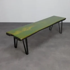 Hot Pamono Handmade Green Epoxy Fusion Bench, 1990s