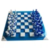 Pamono Handmade Italian Murano Art Glass Chess Board, Italian Glass from Simoeng, Venice, Set of 33> Decorative Objects