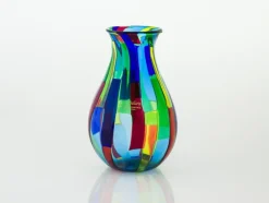 Clearance Pamono Handmade Murano Glass Acquamarina Vase by Angelo Ballarin