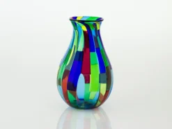 Clearance Pamono Handmade Murano Glass Acquamarina Vase by Angelo Ballarin