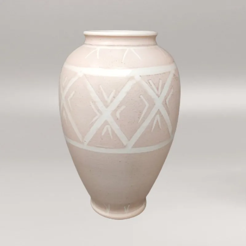 Pamono Handmade Pink Vases in Ceramic by Deruta, Italy, 1960s> Vases
