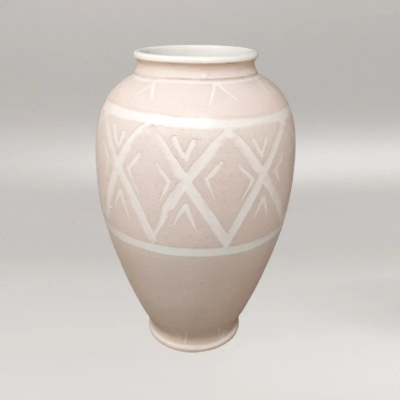 Pamono Handmade Pink Vases in Ceramic by Deruta, Italy, 1960s> Vases