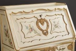 Pamono Hand-Painted and Gilded Secretaire, 1950s><noscript><img width=