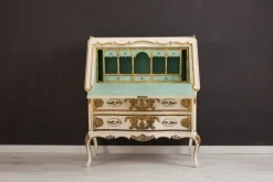 Pamono Hand-Painted and Gilded Secretaire, 1950s><noscript><img width=