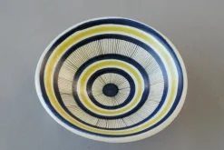 Sale Pamono Hand-Painted Bowl by Stig Lindberg for Gustavsberg, Sweden, 1950s