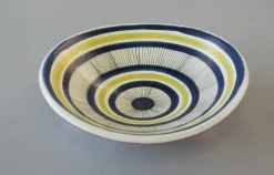 Sale Pamono Hand-Painted Bowl by Stig Lindberg for Gustavsberg, Sweden, 1950s