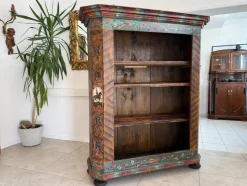 Pamono Hand-Painted Farmers Shelf, Bookcase, Tyrol Farmers Box, Riders Box G2030> Shelves & Wall Units