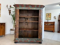 Pamono Hand-Painted Farmers Shelf, Bookcase, Tyrol Farmers Box, Riders Box G2030><noscript><img width=