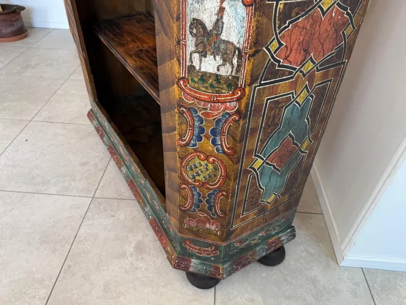 Pamono Hand-Painted Farmers Shelf, Bookcase, Tyrol Farmers Box, Riders Box G2030> Shelves & Wall Units