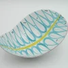Pamono Hand-Painted Free-Form Faience Bowl by Stig Lindberg for Gustavsberg Sweden, 1960s> Bowls