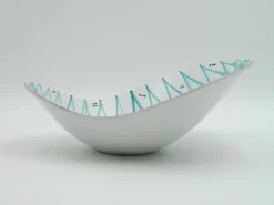 Pamono Hand-Painted Free-Form Faience Bowl by Stig Lindberg for Gustavsberg Sweden, 1960s><noscript><img width=