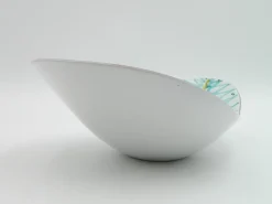 Pamono Hand-Painted Free-Form Faience Bowl by Stig Lindberg for Gustavsberg Sweden, 1960s><noscript><img width=