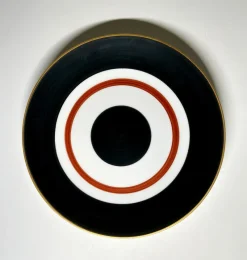 Pamono Handpainted Porcelain Plate by Marie Daage for Limoges> Dinner Plates & Bowls