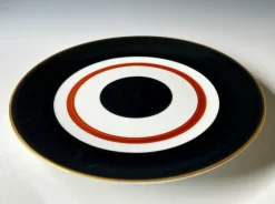 Pamono Handpainted Porcelain Plate by Marie Daage for Limoges> Dinner Plates & Bowls
