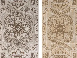 Discount Pamono Handwoven Chain Stitch Pattern Rug from R&K Principal Jahanshah Nazmiyal