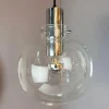 Pamono Hanging Lamp in Glass and Chrome from Glashütte Limburg> Ceiling Lights