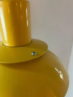 Pamono Hanging Lamp in Yellow Metal by Belid><noscript><img width=