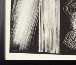 Pamono Hans Hartung, Farandole, 1971, Lithograph, Framed> Minimalist