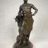 Hot Pamono Hans Muller, Labor Omnia Vincit, 1920s, Bronze & Marble