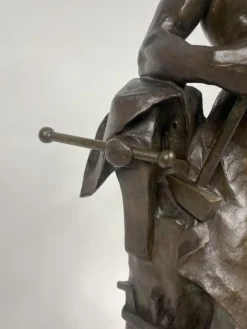 Hot Pamono Hans Muller, Labor Omnia Vincit, 1920s, Bronze & Marble