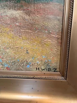 Pamono Hans Wilt, Landscape, 1890s, Oil on Canvas, Framed><noscript><img width=
