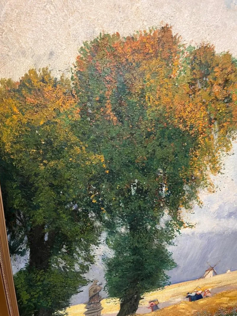 Pamono Hans Wilt, Landscape, 1890s, Oil on Canvas, Framed> Impressionist