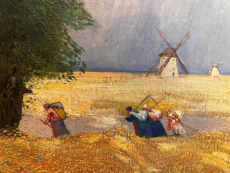 Pamono Hans Wilt, Landscape, 1890s, Oil on Canvas, Framed> Impressionist