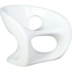 Pamono Hara Sculptural Outdoor Chair in White Lacquered Fiberglass by Gurioli for Kundalini, 2002> Garden Seating