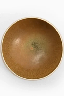 Pamono Hare Fur Glazed Ceramic Bowl attributed to Berndt Friberg, 1962><noscript><img width=