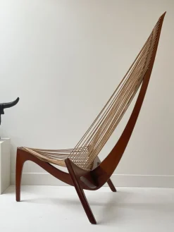 Pamono Harp Chair by Jørgen Høvelskov for Christensen & Larsen, 1970><noscript><img width=