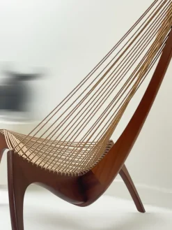 Pamono Harp Chair by Jørgen Høvelskov for Christensen & Larsen, 1970><noscript><img width=