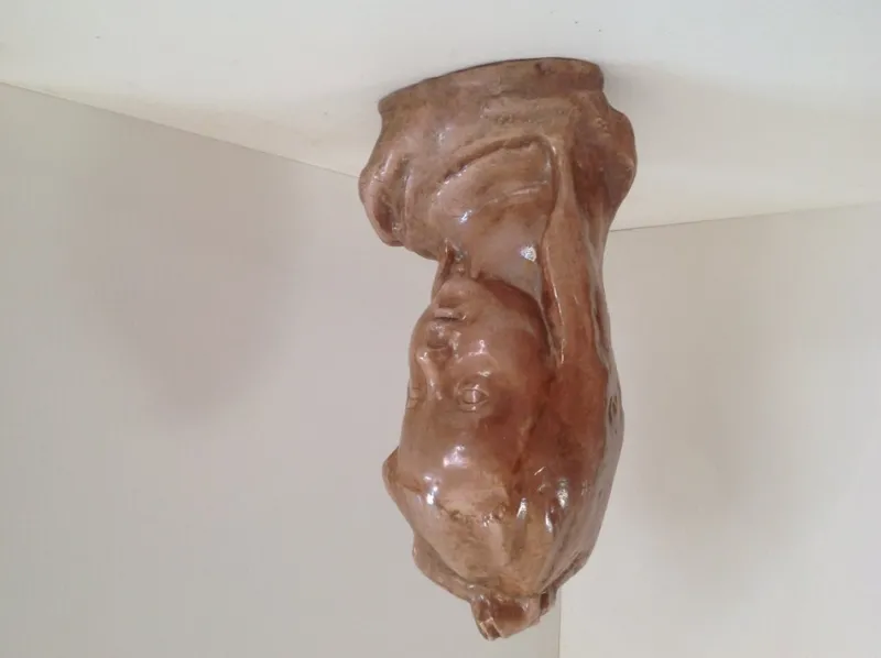 Pamono Head of Girl, 1960s, Ceramic> Sculpture