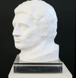 New Pamono Head Sculpture, 1970s, Plaster
