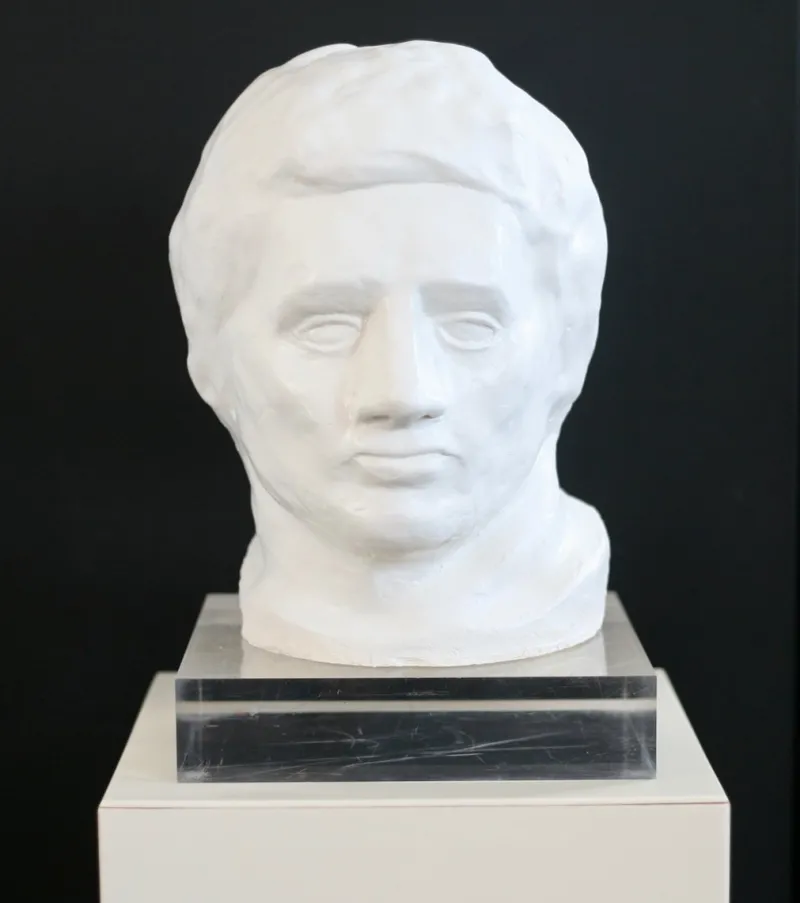 New Pamono Head Sculpture, 1970s, Plaster