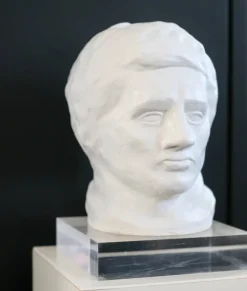 New Pamono Head Sculpture, 1970s, Plaster