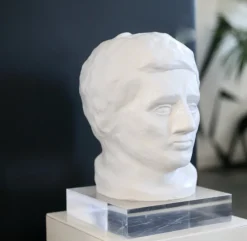 New Pamono Head Sculpture, 1970s, Plaster
