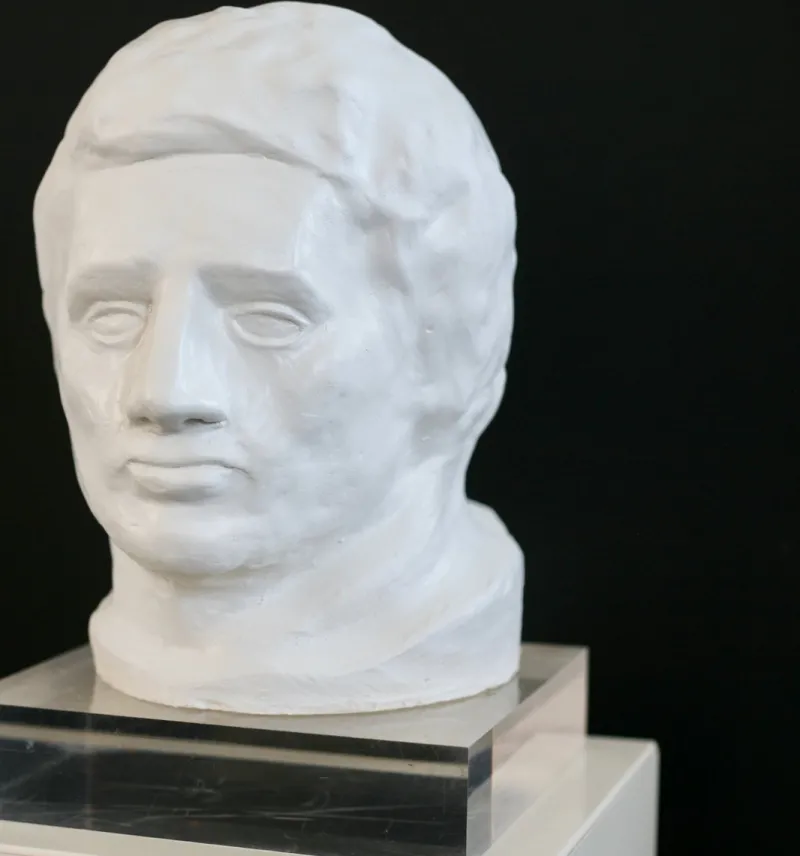 New Pamono Head Sculpture, 1970s, Plaster