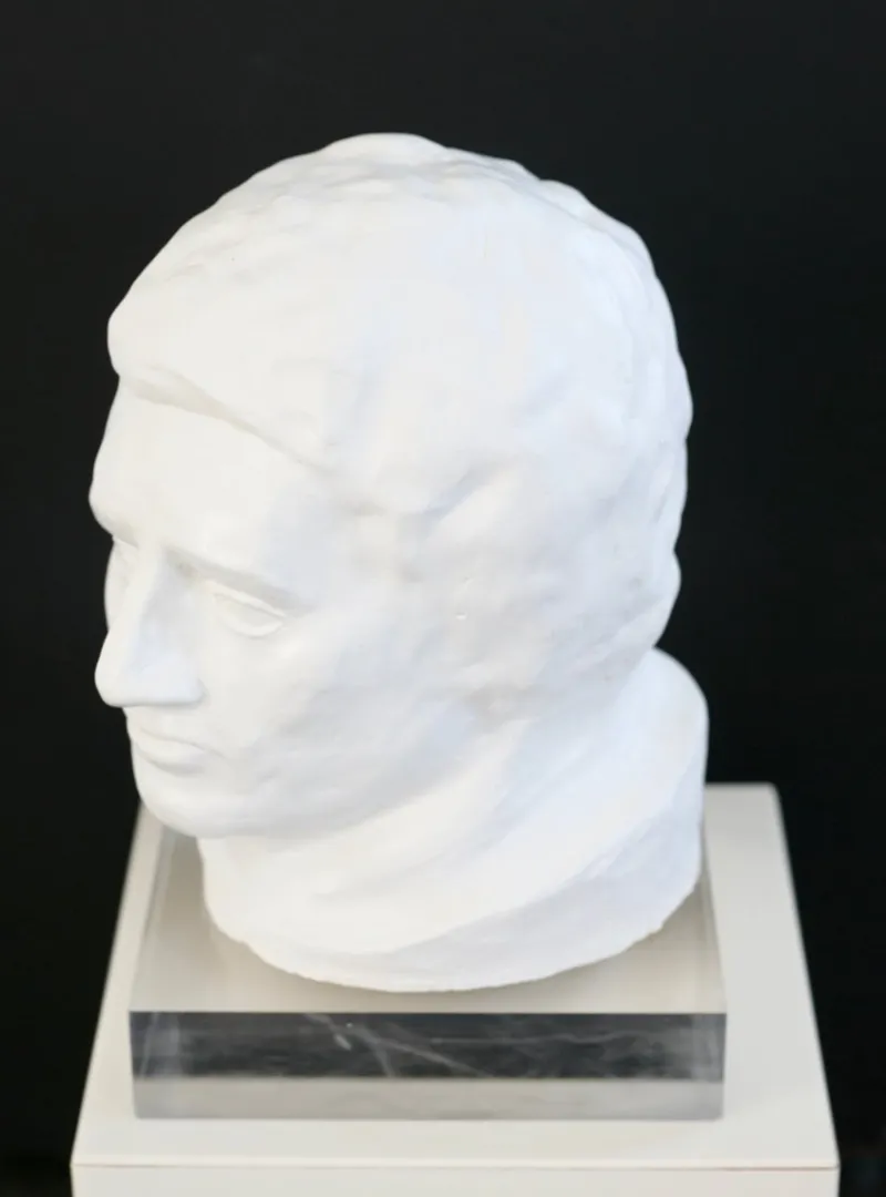 New Pamono Head Sculpture, 1970s, Plaster