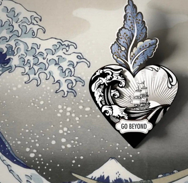 Pamono Heart Ex Voto Go Behind by Miho> Wall Decor